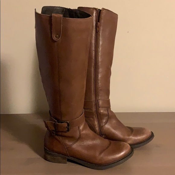 Steve Madden Brown Leather Riding Boots - Women’s Size 7.5 - Picture 4 of 9